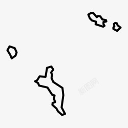 太平洋岛屿塞舌尔船国家图标高清图片