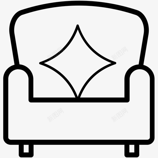 沙发庆祝标图标svg_新图网 https://ixintu.com 庆祝矢量图标 沙发