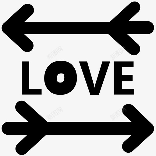 爱的方向爱和浪漫大胆的固体图标svg_新图网 https://ixintu.com 爱和浪漫大胆的固体图标 爱的方向
