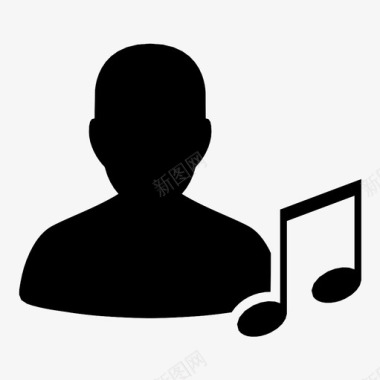 用户音乐声音个人资料图标图标