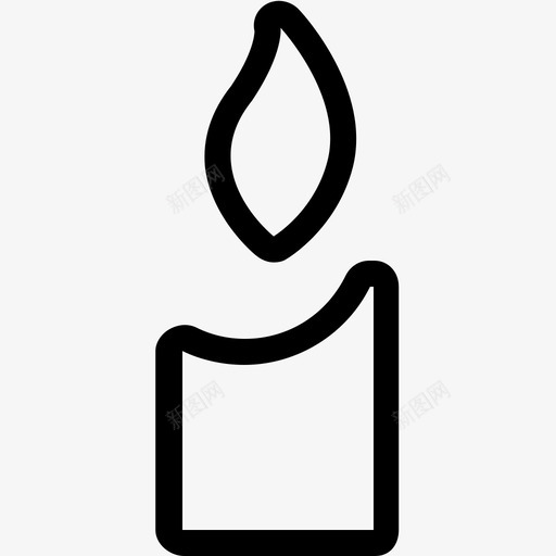 蜡烛现代最小2图标svg_新图网 https://ixintu.com 现代最小2 蜡烛