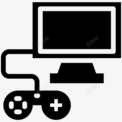 电子游戏游戏显示器图标svg_新图网 https://ixintu.com 乐趣 娱乐 控制台 显示器 液晶显示器 游戏 游戏板 玩具 电子游戏 电子酷矢量图标 电脑设备