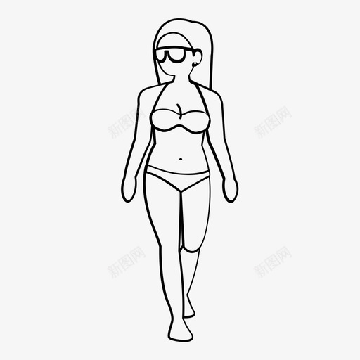 比基尼女士性感身材健美图标svg_新图网 https://ixintu.com 健美 塑形 女孩 女性 娇小 性感身材 户外人士轮廓 棕褐色 比基尼女士 游泳 肌肉发达