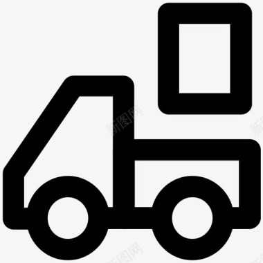 送货车车辆卡车图标图标