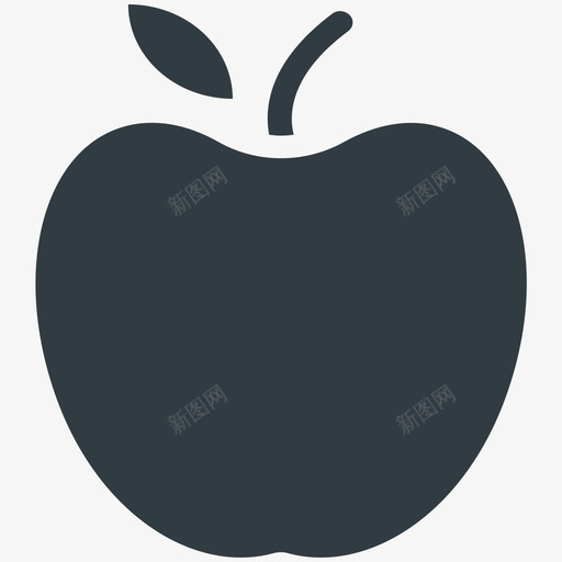 苹果夏日酷标图标svg_新图网 https://ixintu.com 夏日酷矢量图标 苹果