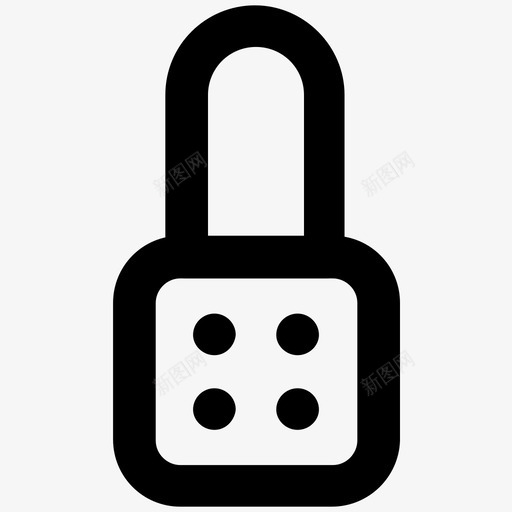 密码锁安全粗体线图标svg_新图网 https://ixintu.com 安全粗体线图标 密码锁