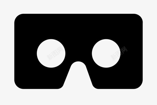 vr护目镜虚拟现实查看器图标图标