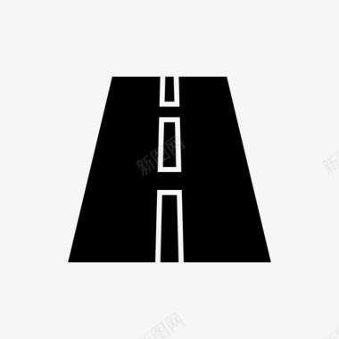 高速公路车道人行道图标图标