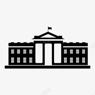 白宫房地产总统图标图标