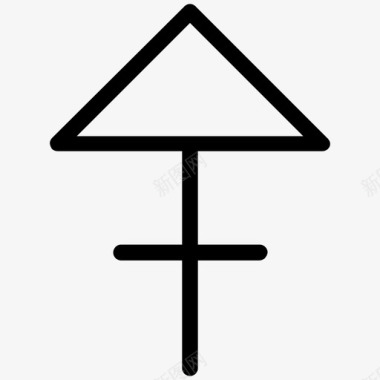 三角形符号十二生肖线图标图标