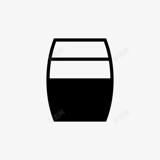 木桶运输开图标svg_新图网 https://ixintu.com 半 半容量 发酵 封闭 开 木桶 桶 满 运输