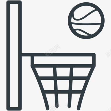 篮板运动线图标图标