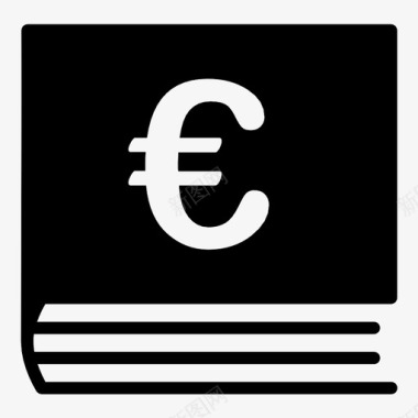 欧元记账文本报告图标图标