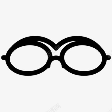 眼镜教育线图标图标