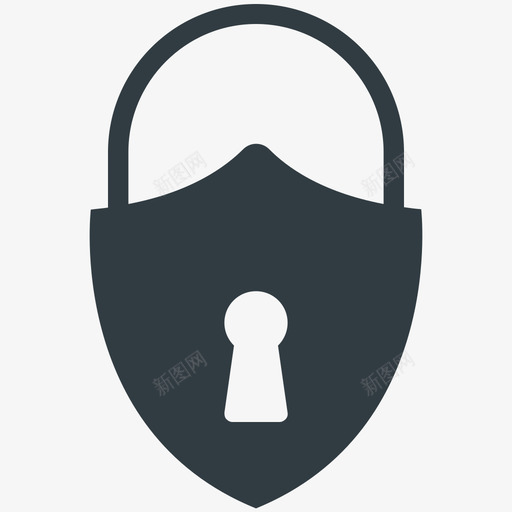 锁安全酷标图标svg_新图网 https://ixintu.com 安全酷矢量图标 锁