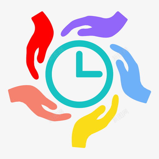 时间管理时钟指针图标svg_新图网 https://ixintu.com 不停 保险 指针 支持 时钟 时间管理 滴答声 移动