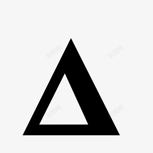 三角形形状不等边图标svg_新图网 https://ixintu.com 三角形 不等边 图形 希腊语 形状 棱柱体 绘图 边 金字塔