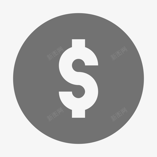 美元硬币创业和开发材料标图标svg_新图网 https://ixintu.com 创业和开发材料设计图标 美元硬币