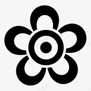 花植物花束图标图标