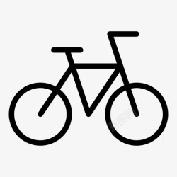 双座自行车自行车双轮胎车辆图标高清图片