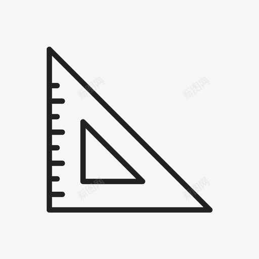 方格技术尺子图标svg_新图网 https://ixintu.com 估算 免提 卷尺 尺子 建筑 技术 方格