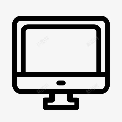 电脑桌面显示器图标svg_新图网 https://ixintu.com 个人电脑 办公室 办公桌空间 屏幕 工作 显示器 桌面 活动集 电脑