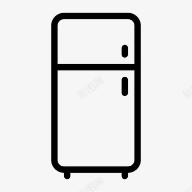 冰箱冷冻机食品图标图标