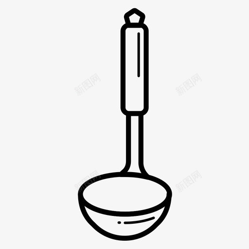 勺厨师炊具图标svg_新图网 https://ixintu.com 勺 勺子 厨师 厨房 工具 汤 炊具 炖菜