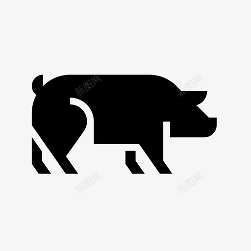 猪动物农场图标svg_新图网 https://ixintu.com 农场 动物 小猪 廉价肉 火腿 猪 猪肉 节日肉