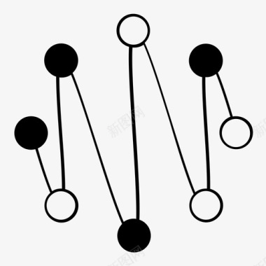 数据地图科学投影图标图标