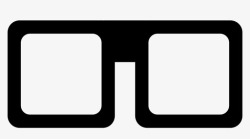 四只眼眼镜矫正眼镜配戴眼镜图标高清图片
