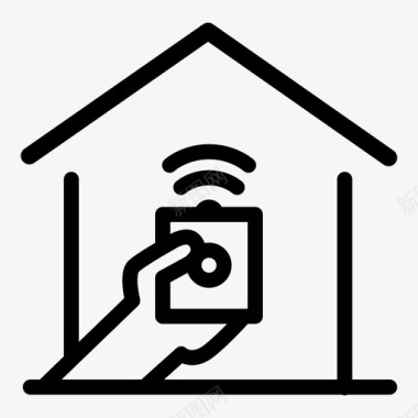 房屋警报保护通知图标图标