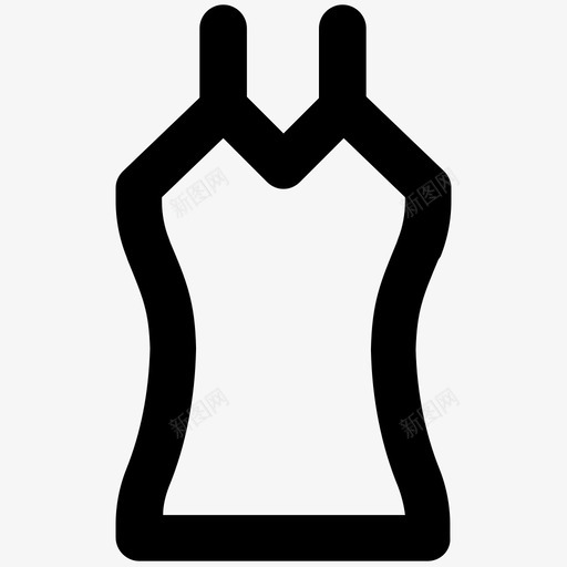 女士上衣衣服大胆的线条图标svg_新图网 https://ixintu.com 女士上衣 衣服大胆的线条图标