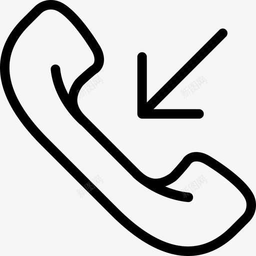 接听电话通话手机图标svg_新图网 https://ixintu.com 对话 手机 接听电话 来电 通话 通话图标对话大纲