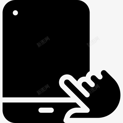 触摸板屏幕大图标svg_新图网 https://ixintu.com ipad 大 屏幕 手势 手指 界面 触摸手势实心图标 触摸板 设备