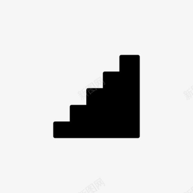 楼梯一个接一个向上图标图标