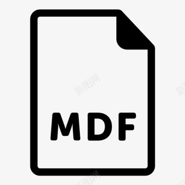 mdf文件数据扩展名图标图标