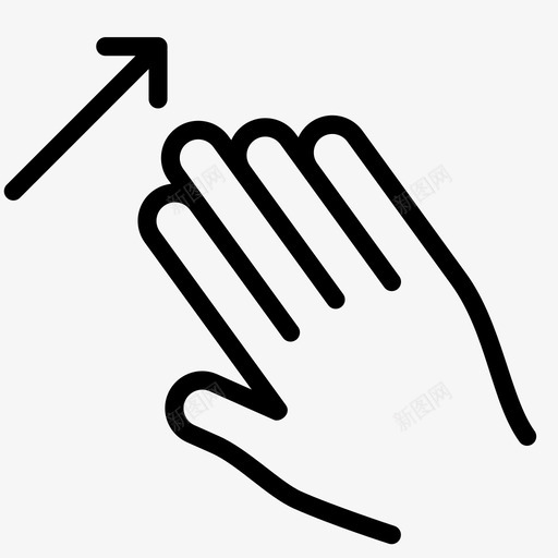 四个手指向上滑动向上滑动存储图标svg_新图网 https://ixintu.com 乐队 分析 向上滑动 四个手指向上滑动 存储 平滑手势 房屋 手 手势 电子商务 触摸