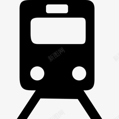 火车在铁路上行驶运输酷酷图标图标