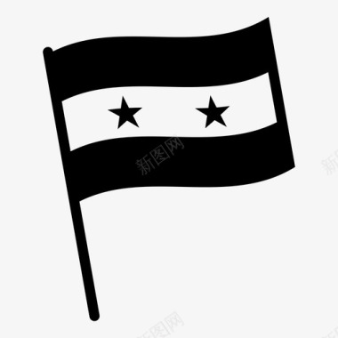 叙利亚国旗旗杆国旗图标图标