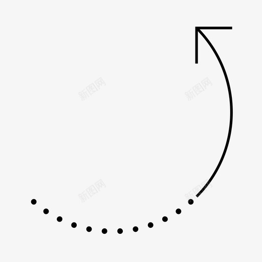 箭头更改回车图标svg_新图网 https://ixintu.com 半圆 回车 旋转 更改 点 直线 移动 箭头 返回