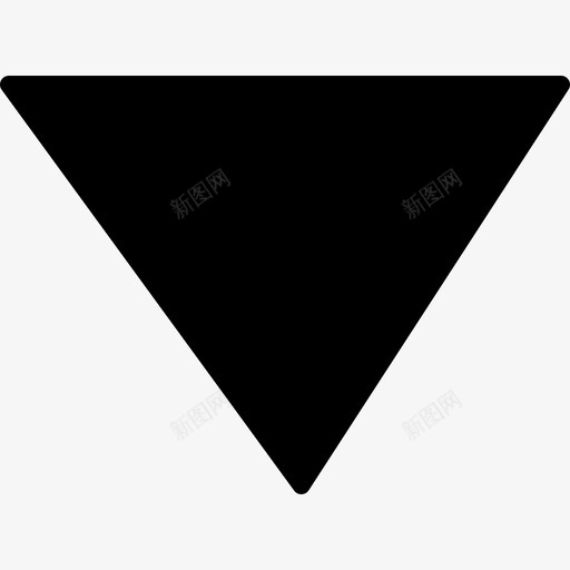 倒三角黑色变体形状基本要素图标svg_新图网 https://ixintu.com 倒三角黑色变体 基本要素 形状