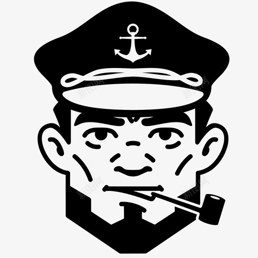 船长船命令图标svg_新图网 https://ixintu.com 人 命令 工人 帽子 服从 胡子 船 船长 领队