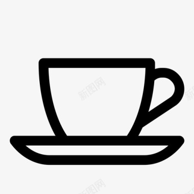 茶杯冲泡饮料图标图标