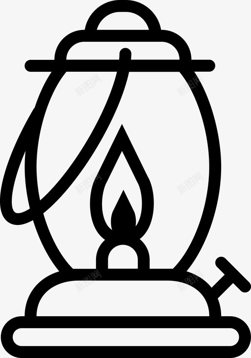 煤气灯卡罗森户外图标svg_新图网 https://ixintu.com 卡罗森 山腰 户外 灯 煤气灯 石油 离网 粉碎户外轮廓 自然 蜡烛
