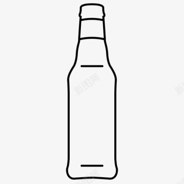 啤酒瓶大小形状图标图标