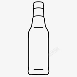 形状大小颜色对比原则啤酒瓶大小形状图标高清图片