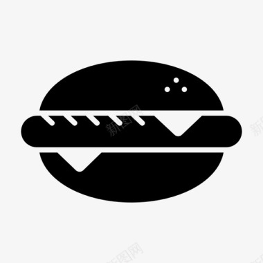汉堡好汉堡零食图标图标