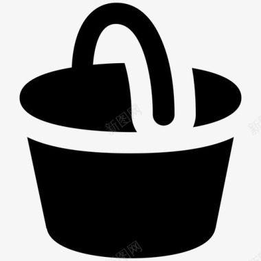 bucket工业级粗体图标图标