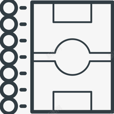 足球场运动线图标图标